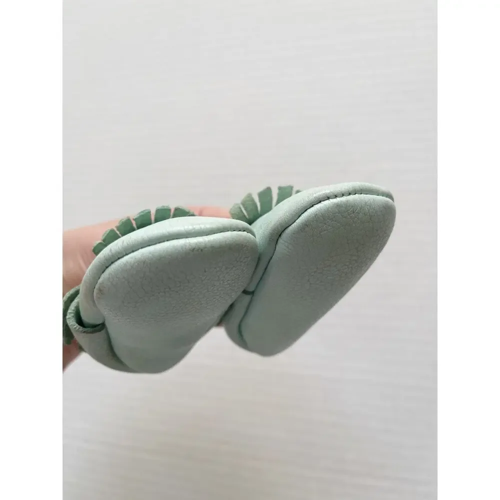 Mint Leather Moccasins Size 2